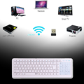 2 4G Wireless Multimedia Touch Keyboard 12 Keys of Multimedia Control English Mechanical Keyboard Gaming for