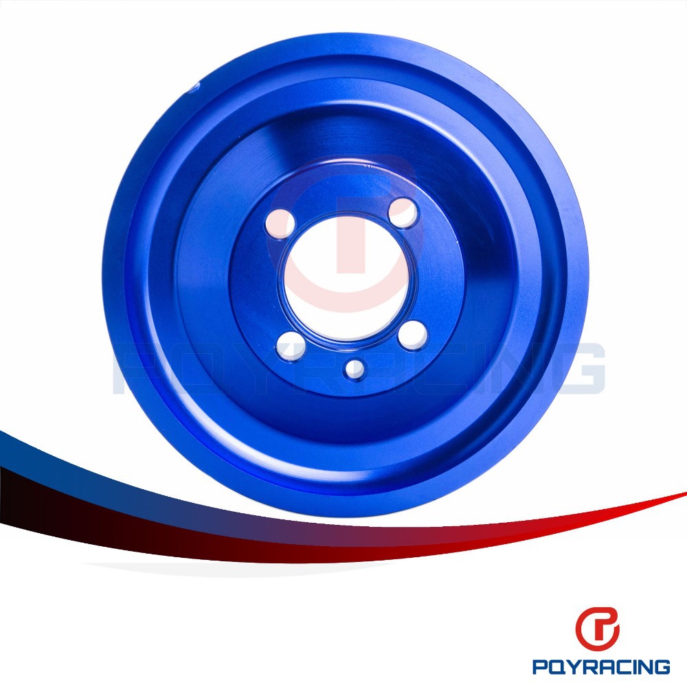 PQY STORE CRANK PULLEY FOR EVO 1 2 3 4G63 CRANK PULLEY HIGH PERFORMANCE LIGHT WEIGHT