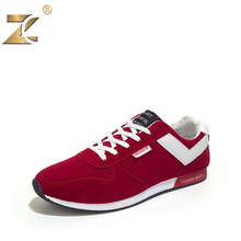 2016 Brand Famous Designer Suede Red Men Casual Shoes Walking New Fashion Outdoor Breathable Lace-Up Men Shoes zapatillas homber