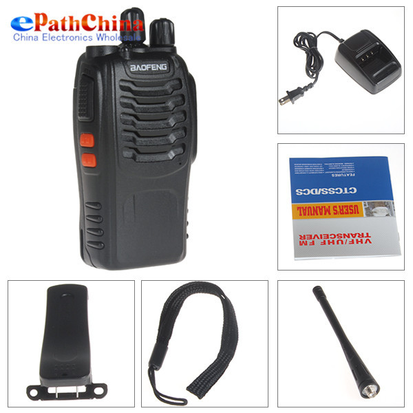 2PCS BaoFeng BF 888S 5W Cheap Digital Walkie Talkie Handheld Two Way Radio With 400 470MHz
