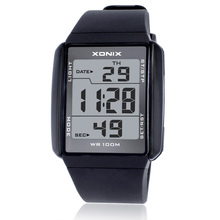 Hot!!!Xonix Fashion Lovers’ Sports Watches Waterproof 100M Men and Women Digital Watch Swimming Diving Hand Clock Montre Homme