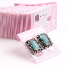 Newest Plastic Pink Earring Taking part in playing cards Holes Earrings Present Stand Personalized Earring Taking part in playing cards Personalized Jewelry Present Card 1000 Pcs/Lot
