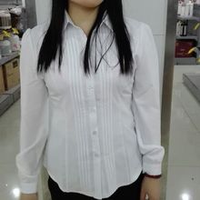 2016 New Spring Office Lady White Shirts Long Sleeve Chiffon Casual Women Blouse Formal Slim Tops Shirt Blusas Femininas