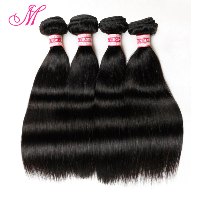 Queen hair 7A Brazilian Virgin Hair Straight 4 bundles Brazilian Straight Virgin Hair HC Hair Products 100% Human Hair Weaving