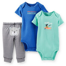 20 Models Carters Baby Boys s Clothings Sets Baby Long Sleeve Short Sleeve Bodysuits Pants 3pcs