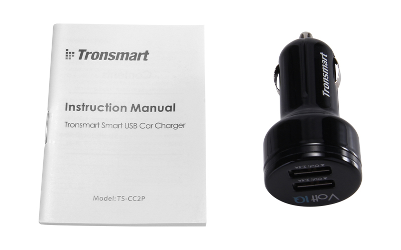 Tronsmart TS-CC2P VoltIQ Smart USB Car Charger 2