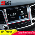 KUST ABS Decoration Display Screen Frame Trim Sticker For Hyundai For Tucson 2016 Navigation Frame Trim