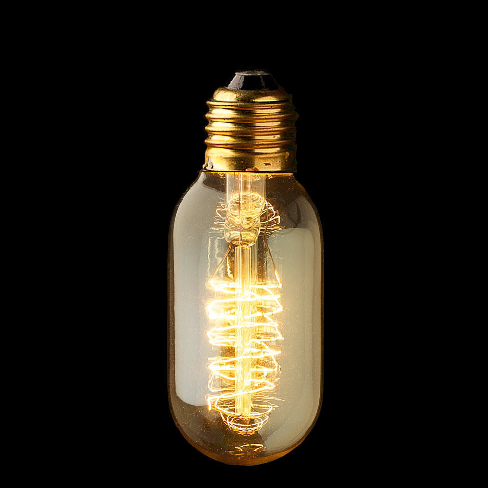 Гаджет  Edison Tungsten Filament Vintage Antique E27 Incandescent Light Lamp 40W/220V Droplight T45 bars hotels New None Свет и освещение