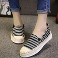 2015 Spring Fall Fashion Flat Shoes White Black Silver Blue Hemp Rope Stripe Loafers Shoes a