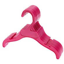 New 10PCS New Practical Pink Plastic Pet Clothing Hangers Pet Products 25*9cm