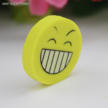 1pcs Smile Face Erasers Rubber for Pencil Kid Funny Cute Stationery Novelty Eraser Office Accessories School Supplies