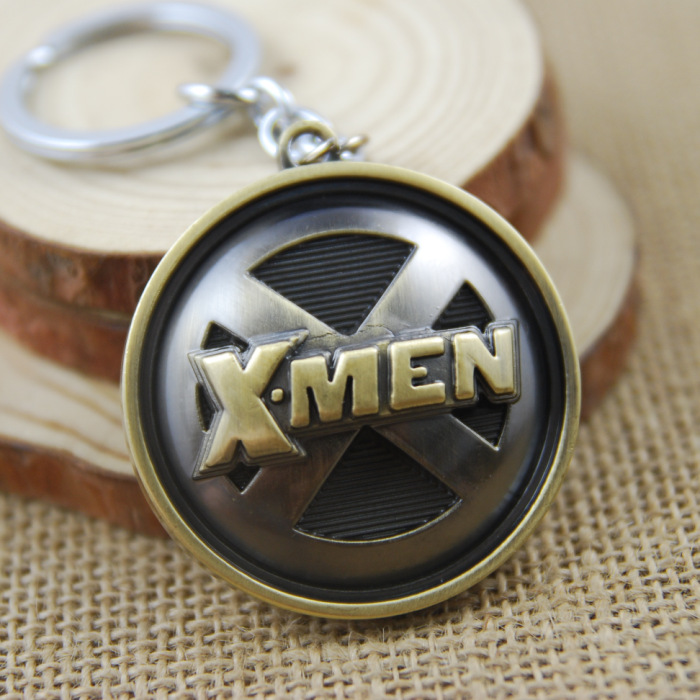 X Men Keychain Metal Figure Pendant Key Chain Ring Marvel Comic Xmen