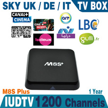 Sky Italy UK Dermany IPTV Box,900+ Free European Channels, >100 Sky channels,>100 UK Channels with Android 5.1 M8s plus IPTV Box