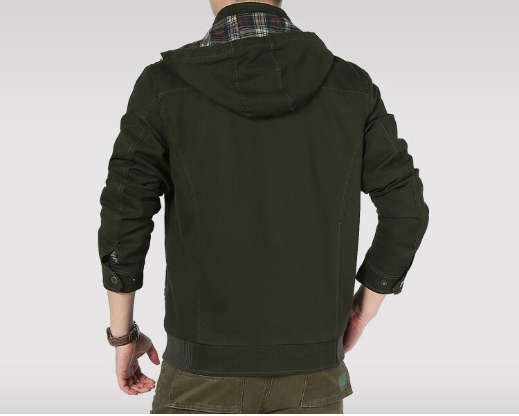 L XL 2XL 3XL Autumn Spring Mens Short Jackets Coats Hooded Brand Slim Medium Long Casual Cotton Outdoor Plus Size Casual Jackets (17)