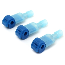 The Best Price 10PCS Blue Quick Splice Wire Terminals&Male Spade Connectors 2.5-4.0mm 16-14AWG Excellent Quality