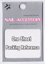 Nail Art 1 Sheet Beauty Gril Cartoon 3D Nail Art Sticker Makeup Decal For Nail Sticker