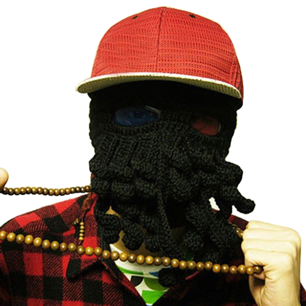 Gold Metal Head Chain Elastic Face Mask Black Web Red 
