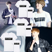 KPOP EXO Luxion Tshirt 2nd Seoul Concert exo planet 2 printed t-shirt 100% cotton short sleeve shirt kpop t shirt all member