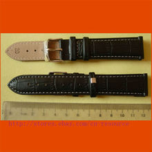 1 x 20 mm GENUINE COW LEATHER watch band black 03