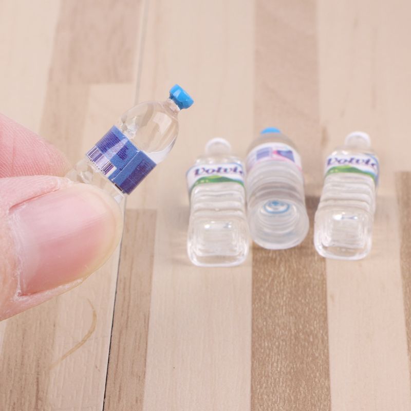 1:12 4Pcs dollhouse water bottle miniature toy doll food kitchen parts BSB$ 