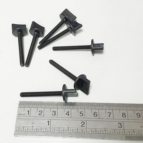 10pcs Nylon thumb screws M4 black plastic screw RC accessories