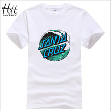 Top Quality OEM Skateboard Skate Santa Cruz Men T Shirt 100% Cotton Printed Loose T-shirt Tees Camiseta Mens Clothing TA0342