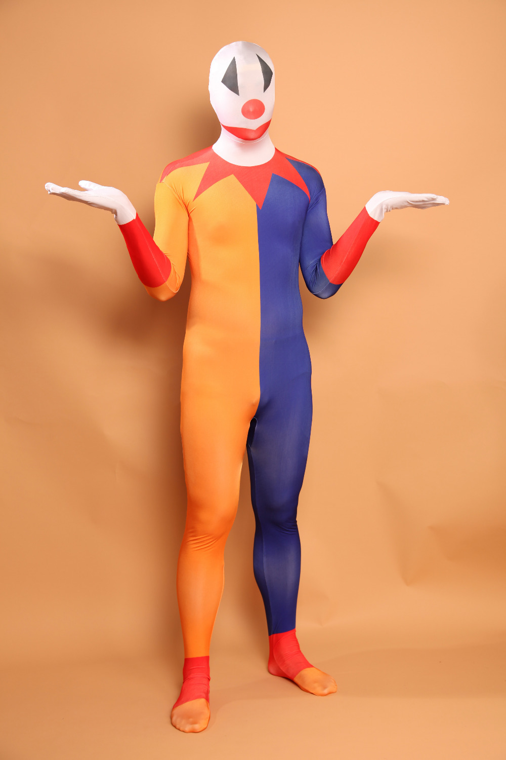 Casually, not full body spandex suit Full body spandex suit can