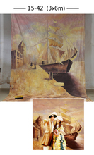 2016 10*20ft Hand Painted cloth photography background wedding,toile de fond studio photo 1542, muslin scenic photo backdrops