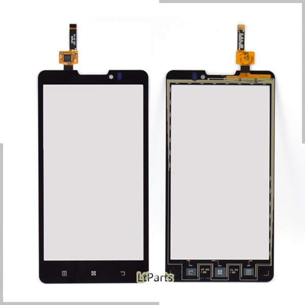 Front Outer Lens Glass Capacitive Touch Screen For Lenovo P780 sensor HD Assemble Panel + freeshipping