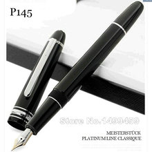 Blance Pens Classic meisterstuck 145 MB black Fountain pen pen with screw style cap stationery office supplies writing resin pen