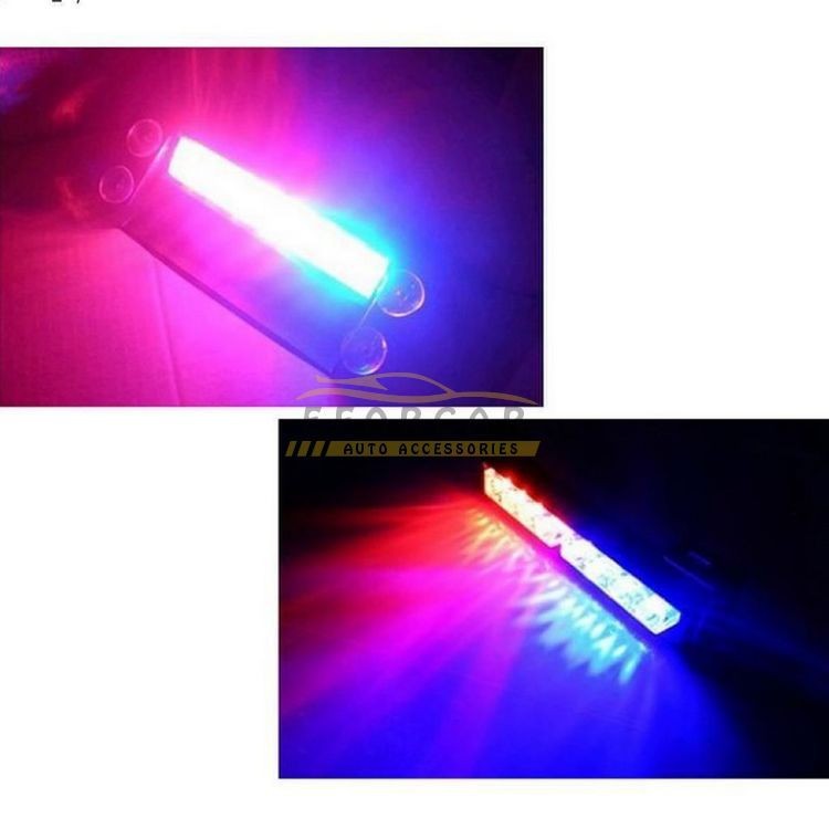 8 LED RedBlue Car Police Strobe Flash Light Dash Emergency 3 Flashing Light (6)
