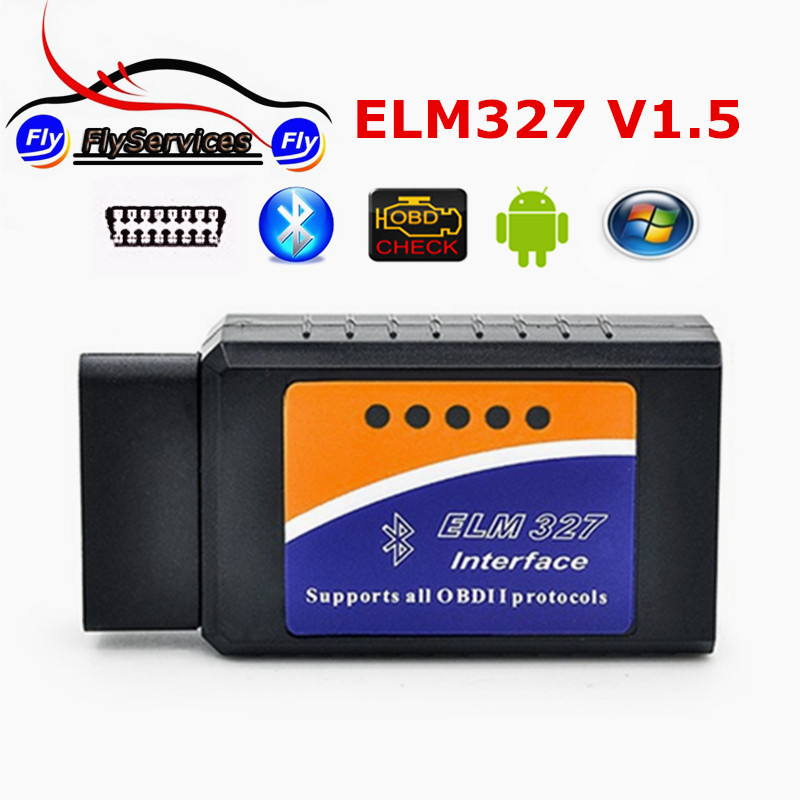 Obdii ELM327 Bluetooth V1.5 OBD2 V1.5 ELM 327 25K80      Android  