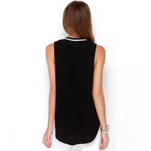 2015 summer New Sexy Deep V Neck Women T shirt Tops Basic Tees women sleeveless back