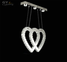 Heart in heart LED chandelier