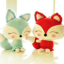 Soft Toys 30/40/50cm Lovely Fox Plush Toys Kawaii Stuffed Animal dolls Couple Foxes Valentine day Birthday Gift
