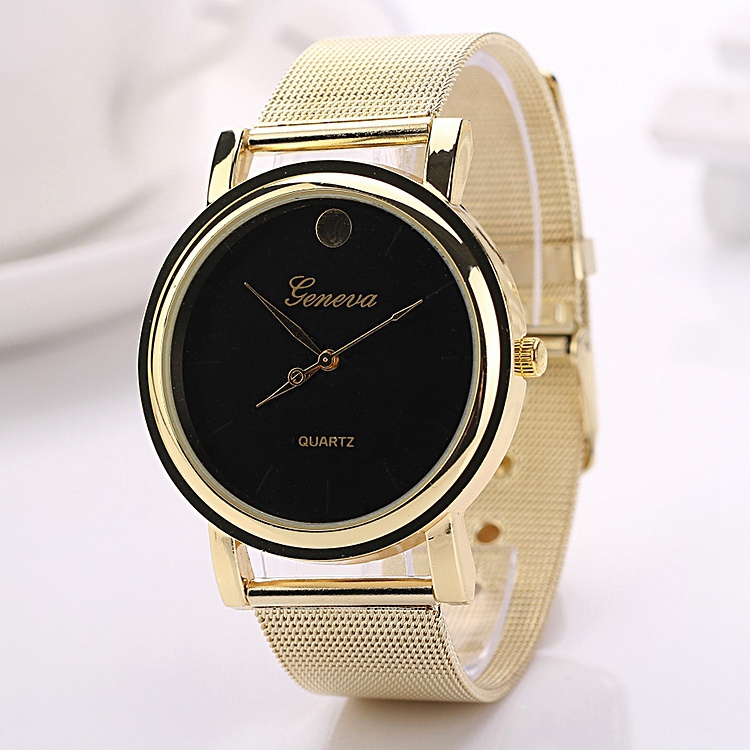 Gold Watch Steel Men Fashion Dress Watches Men Brand Quartz Wristwatch Women Quartz Wristwatch 2 Color