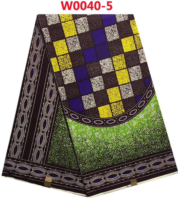 The hottest sale veritable wax hollandais guaranteed dutch super wax hollandais African fabric W0040 5
