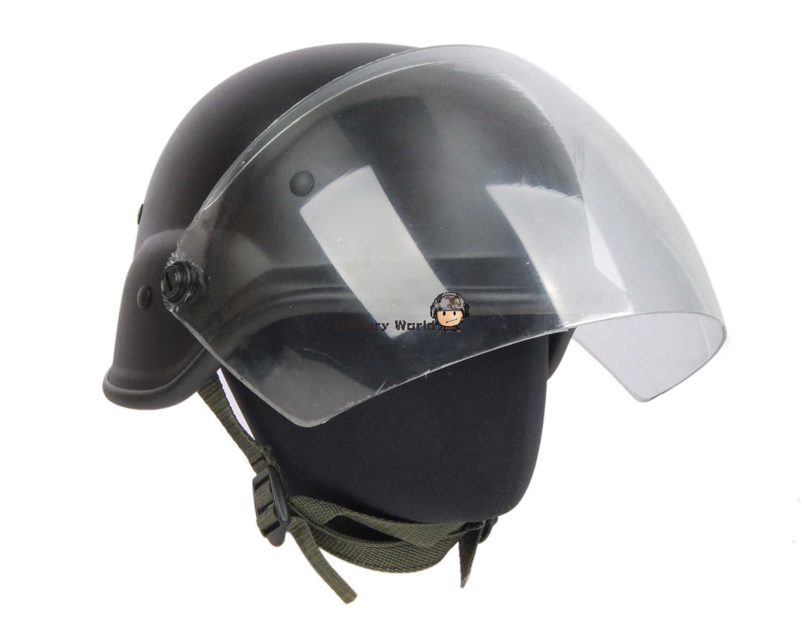 2 colors Airsoft Tactical Army SWAT M88 Helmet USMC Shooting Classic Protective PASGT Helmet  Black/OD with Clear Visor
