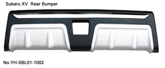 Quality SUBARU XV Rear Bumper Guard Chrome ABS replacement Car Body Parts Free Shipping