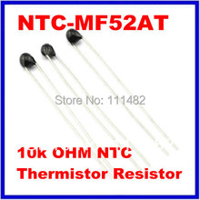 Free  Shipping    50pcs 10k OHM NTC Thermistor Resistor NTC-MF52AT 10K +/-1%