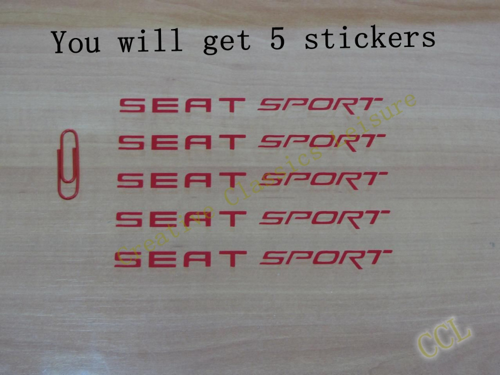 SEAT Sport Premium Car Door Handle Decals Stickers STICKER ADHESIVO DECAL SEAT SPORT