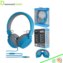 Dreamersandlovers Stereo Wired Headphones For Kids,Girls Headphones,Boys Headphone with Soft Earpads for Cellphones Devices Blue