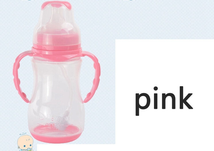 PP Safety Baby Feeding Bottle With Handle Auto Sensing Temperature Infant Baby Bottle Nuk High Quality Baby Sippy Cup Straw (13)