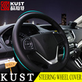 KUST NEWEST Steering wheel Cover For Honda For CRV 2015 Interior Accessories Genuine Leather Steering Wheel