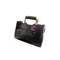 Trendy Simple Motorcycle Bag Women Occident Style All match Hand Bag Metallic Handles Solid Color Shoulder