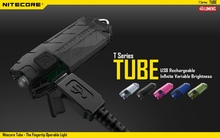 Nitecore Tube Rechargeable USB LED Pocket Keychain Pocket EDC Flashlight Black