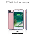 1 Pcs External 5000mAh for iphone 6 7 Plus Wireless Backup Battery Rechargable Power Bank Case
