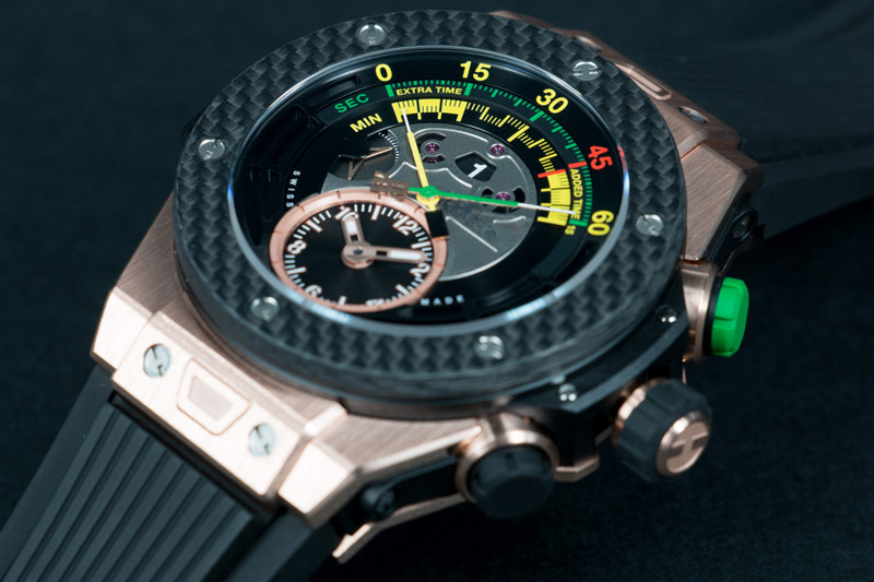 2015 New King Power Mens Automatic Black gold Self wind Watch watches Black Rubber BAND CHRONOGRAPH