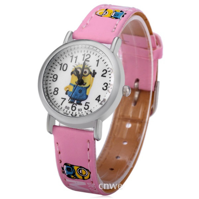 Despicable Me minion Cartoon watch kid Quartz Wrist Watches fashion Sport watch For Children (4)