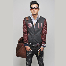 2015 Limited New Arrival Mandarin Collar Spandex Lycra Zipper No Standard Casual Polyester Woven Slim Baseball